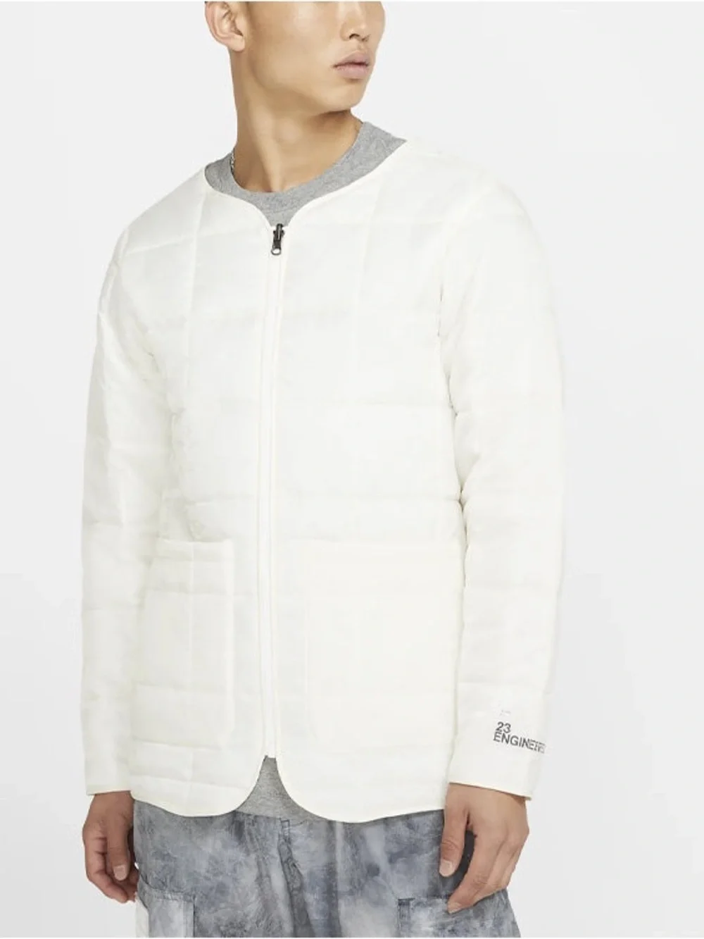 Jordan - Air Jordan 23 Engineered Printed Parka Jacket White gray S loose fit